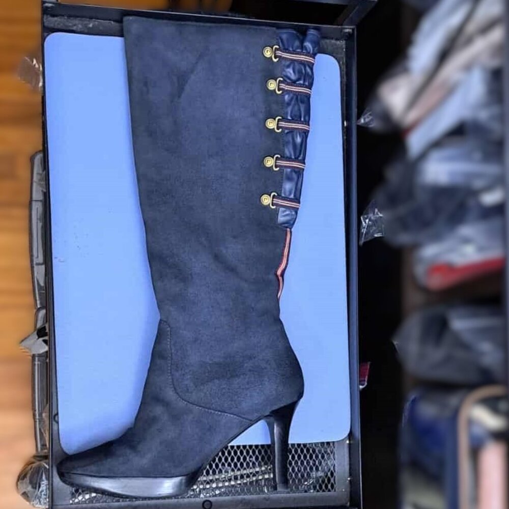 Authentic Rockport Genuine Leather Knee High Heeled Women's Boot Like New